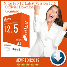 Load image into Gallery viewer, Nitro Pro 12.5 PDF  Viewer, Creator, Editor Genuine License Key FULL VERSION