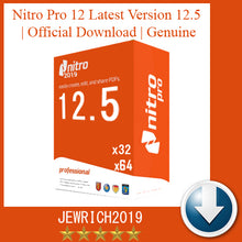 Load image into Gallery viewer, Nitro Pro 12.5 PDF  Viewer, Creator, Editor Genuine License Key FULL VERSION