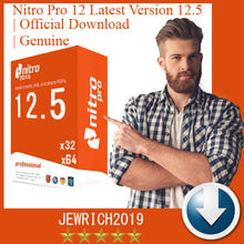 Load image into Gallery viewer, Nitro Pro 12.5 PDF  Viewer, Creator, Editor Genuine License Key FULL VERSION
